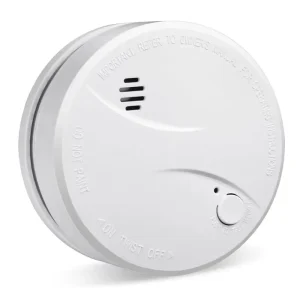 Wireless Smoke Detector 3V Lithium Battery 360-Degree Detection Sound and Light Alarm Ceiling Mounted