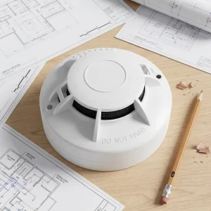 Wireless Smoke Detector 9V Battery-Operated 85dB Photoelectric Fire Alarm Ceiling-Mounted OEM ODM Factory