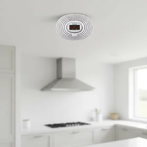 Wireless Smoke and Gas Detector with Sound and Light Indicators