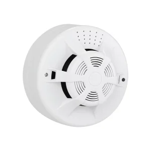 Wireless Standalone Battery-Powered Photoelectric Smoke Fire Alarm with LED Indicator