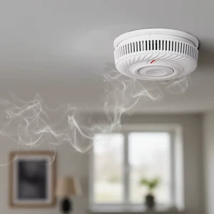Wireless Standalone Smoke Detector with 10-Year Battery and 85 dB Alarm
