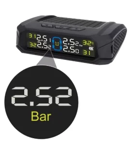 Wireless Tire Pressure Monitoring System with Built-In and External Detectors