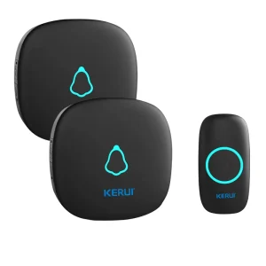 Wireless Video Doorbell Set with 2 Receivers and 1 Button, Waterproof 1080p HD, Cloud Storage