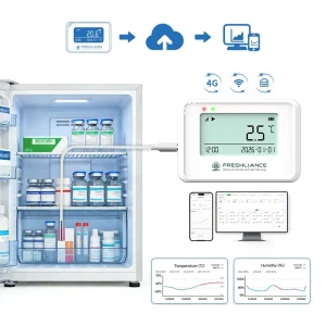 Wireless WIFI Temperature Humidity Data Logger with Mobile App Monitor and Alarm Notifications for Pharmaceutical Storage