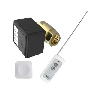 Wireless Water Leak Alarm Kit Automatic Shutoff Valve DN20 (3/4″) Batteries Power Supply Flood Defense