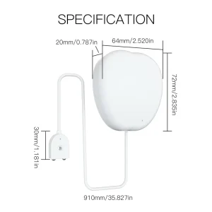 Wireless Water Leak Detector with Water Level Alarm and App and Voice Control