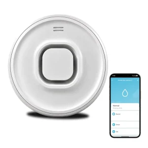 Wireless Water Leakage Alarm Sensor DC 3V APP Notification Flood Detector for Bathroom Kitchen Laundry Room