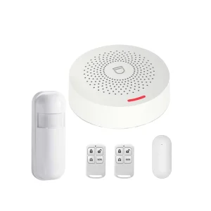 Wireless WiFi Home Security Alarm System with RF433 Door and PIR Sensors