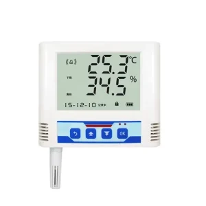 Wireless WiFi Humidity Temperature Sensor with DC 7-30V Power and 65000-Reading Data Logger for Warehouse