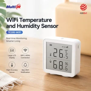 Wireless WiFi Thermometer Hygrometer with Large LCD Screen and Temperature Humidity Monitor