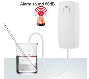 Wireless WiFi Water Leak Detector Alarm 80dB