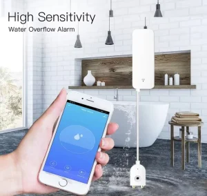 Wireless WiFi Water Leak Detector Flood Sensor Alarm for Home Apartment and Warehouse Security