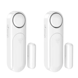 Wireless Window and Door Contact Alarm Sensor, 120dB, Adhesive Mount