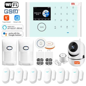 Wireless Wire Defense Smart Home WIFI IP Gsm Alarm Systems Free App Controlled