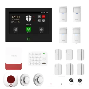 Wireless Wired Smart WiFi GSM Home Security Alarm System Siren PIR Door Sensors ABS Horn Alarm SOS Button