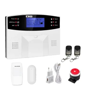 Wireless Wired WiFi 4G Burglar Alarm System Two Way Intercom SMS Auto Dial App Alarm with 10 Language Switchable
