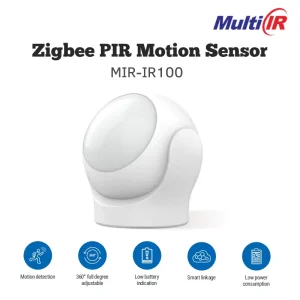 Wireless Zigbee PIR Motion Sensor Infrared Human Motion Detector with Real-Time Alarm Linkage for Smart Light Automation and Home Security