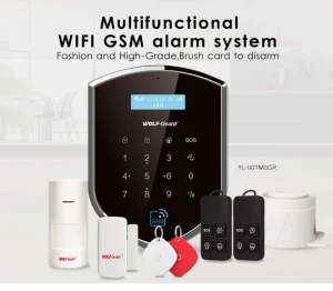 Wolf Guard GSM+WiFi Home Security Alarm System Alarm System GSM with APP by IP Based with 2g 3G Network