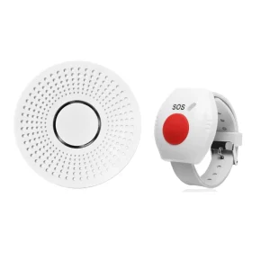 Wristband Emergency Call Button Elderly Fall Detector Nurse Call Alarm Kit SOS Panic Button