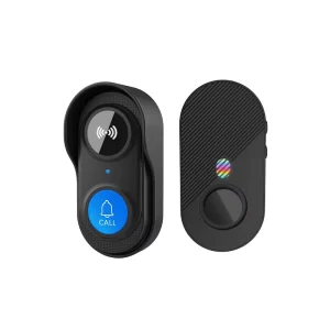 XY-808B Long-Range Wireless Doorbell, Battery-Powered, Waterproof, Multiple Volume and Ringtone Options, Emergency Call Button