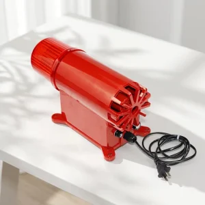 YW-BC8 Emergency Audible and Visual Alarm Siren, 130dB, DC24V/AC220V/380V, Three Sounds, IP65 Waterproof Aluminum Alloy