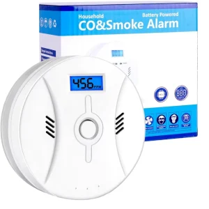 Yuke 2 in 1 CO & Smoke Detector High Sensitivity Low False Alarm for Home Office Safety