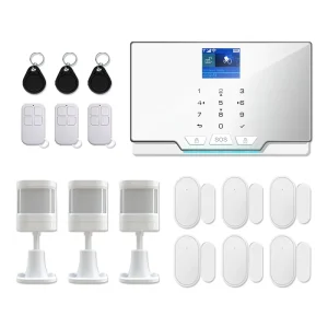 ZX-G20 White Tuya Smart 4G GSM WiFi 433mhz Wireless Security Alarm System Home Alarm High Quality Motion Detector Door Sensor