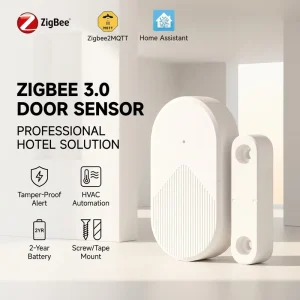 ZigBee Door and Window Sensor Security Alarm Smart System Wireless Open and Close Sensor for Living Room and Kitchen