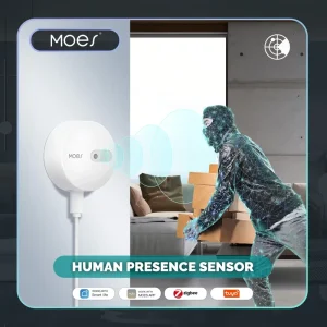 ZigBee Human Presence Sensor Radar Wave Detection Sensor for Home Security