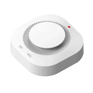 ZigBee Photoelectric Smoke Detector EN14604 Certified 20m Detection Range Ceiling Mounted