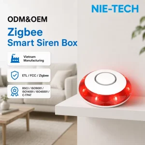 Zigbee 3.0 Smart Siren Alarm 120dB with LED Flashing Alert, ETL FCC, Alexa and Google Hub Compatible