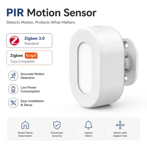 Zigbee 3.0 Wireless PIR Motion and Curtain Detector for Smart Home Security