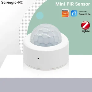 Zigbee PIR Motion Sensor Detector for Home Security Alarm System Compatible with Smart Home Platforms