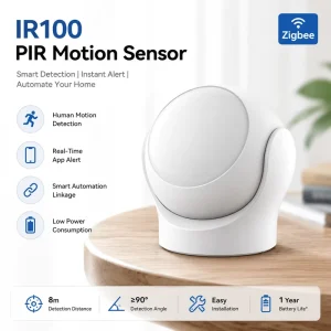 Zigbee PIR Motion Sensor with App Alerts, Battery Powered