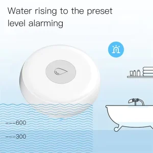 Zigbee Smart Water Leak Detector Flood Overflow Sensor Instant Alert Household Security Alarm ZSS-QY-WL-C-MS