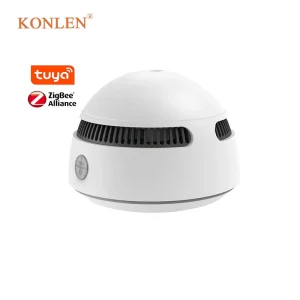 Zigbee Smoke and Fire Alarm Detector with 10-Year Operating Life, Photoelectric Sensor and Silence Button