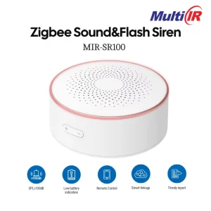 Zigbee WiFi Indoor Sound & Light Flash Siren Alarm With Adjustable Volume USB Charger Tuya Smart App Control