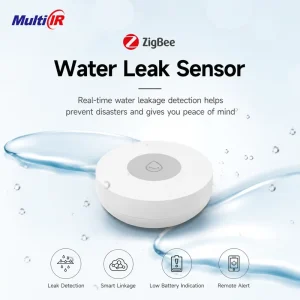 Zigbee Wireless Water Leakage Sensor and Flood Detector with 2-Year Battery Life, IP66