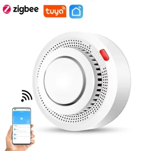 Zigbee and WiFi Smart Smoke Detector Alarm with Remote App Control
